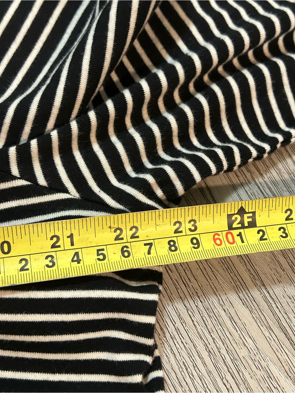 Lauren Ralph Lauren Striped Crewneck with Brown Elbow Patches - Picture 10 of 10